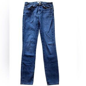 FRAME Le Skinny de Jeanne Crop Jeans Women’s Size 26 Dark Wash